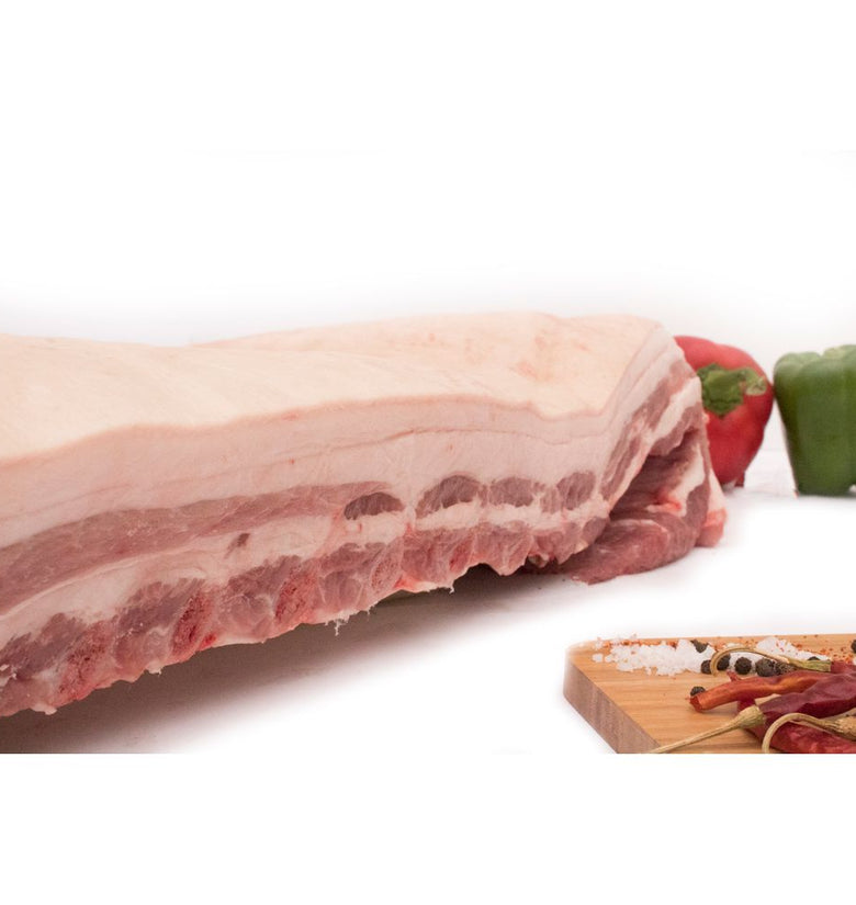 Pork Belly con costilla, sin piel 7.5 a 8 kg*